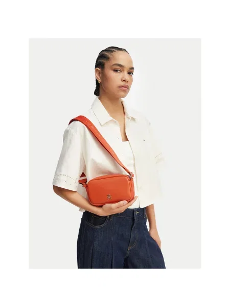 Tommy Hilfiger Táska Th Logotape Camera Bag narancssárga