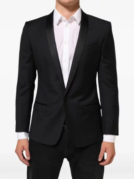 Costum Dolce & Gabbana cu rever negru
