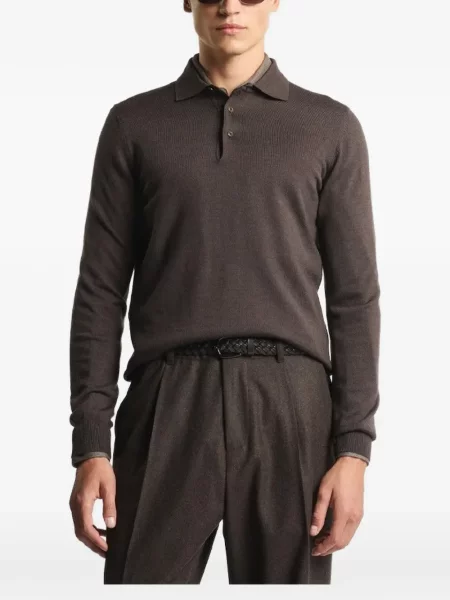 Μακρύς polo Fay καφέ