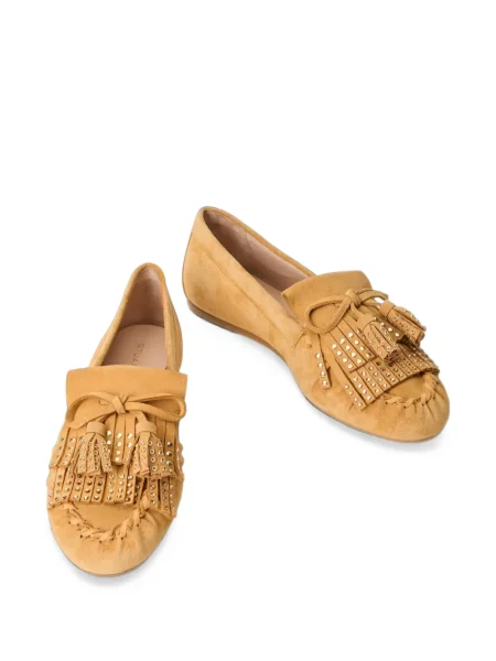 Pantofi loafer Stuart Weitzman galben