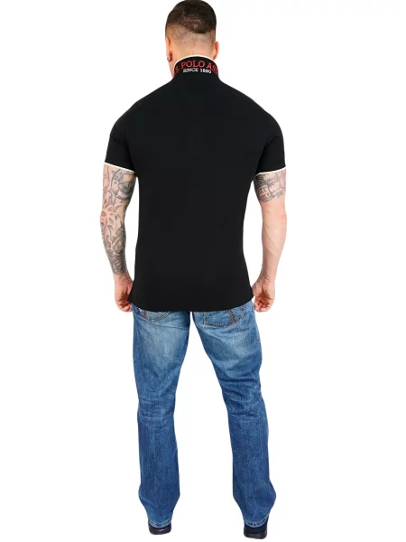 U.S. POLO ASSN. Tricou negru alb
