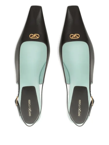 Sandale Sergio Rossi slingback negru