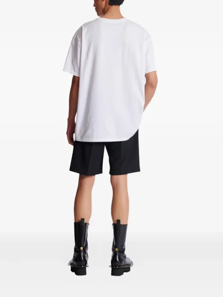 Tricou Balmain cu imagine alb
