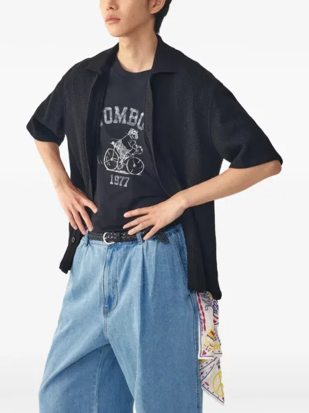 Къс риза Tomboy черно
