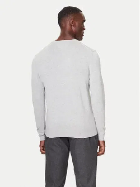 TOMMY HILFIGER Pulover ESSENTIAL svijetlosiva siva