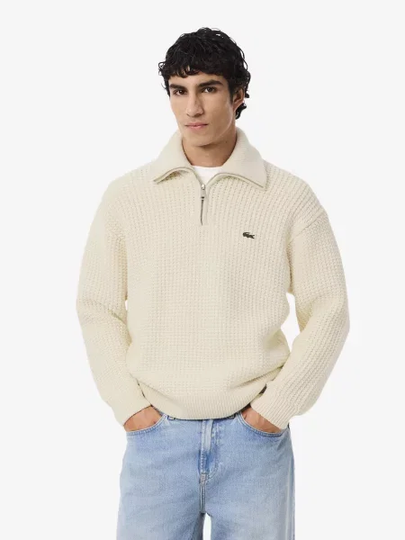 Вовняний Светр Lacoste бежевий