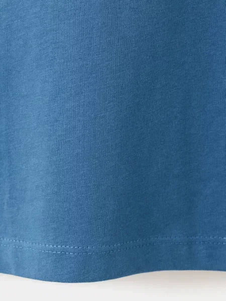 Koszulka oversize z nadrukiem plus size Dzieci lata MANGO KIDS niebieski
