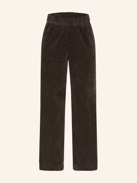 Marc O'polo Denim Manšestrové Kalhoty tmavě hnědá