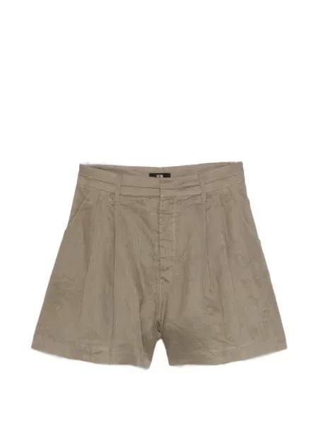 Szorty Eleh plisowane brązowe