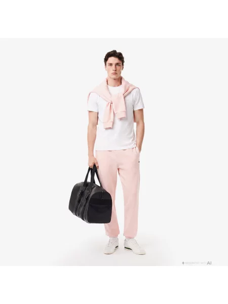 Lacoste Koszulka Oversize Kremowa biały