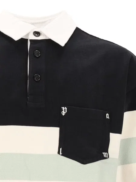 Tricou polo Palm Angels negru