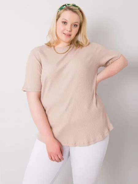 Bluză Fashionhunters bej