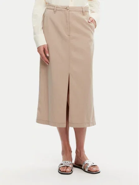 Tommy Hilfiger Midi sijonas smėlio