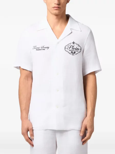 Cămașă Philipp Plein tenis alb