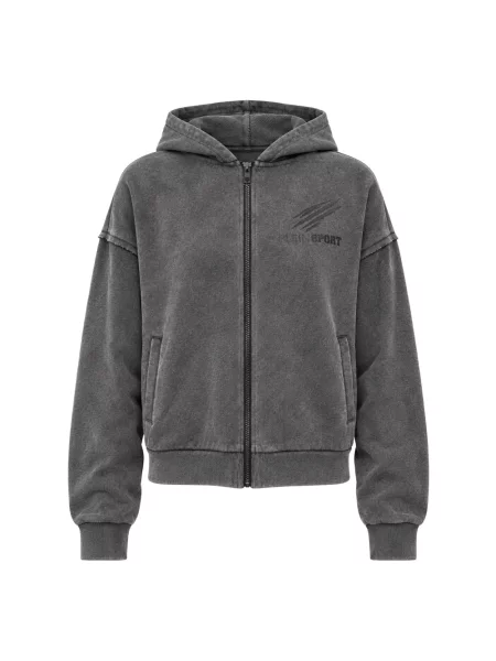 Bluza z kapturem Plein Sport z kapturem szara