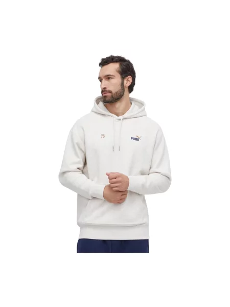 Puma bluza z kapturem z nadrukiem beżowy