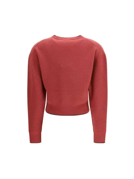 Krótki sweter Chloe wełniany czerwony