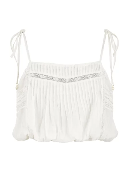 Top Twinset o krotszym kroju biały