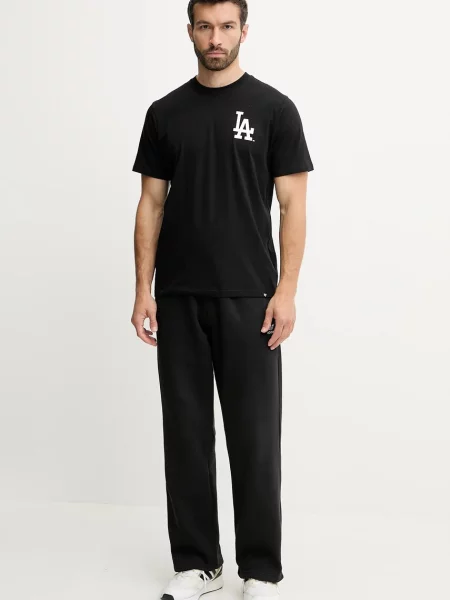 Футболка 47 brand MLB Los Angeles Dodgers з принтом чорний
