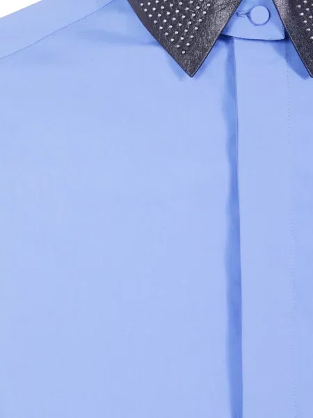 Cămașă Tom Ford din poplin albastru