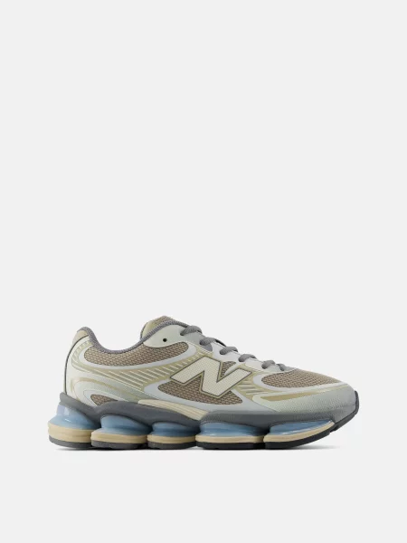 Повседневные кроссовки New Balance с сеткой в сеточку коричневые