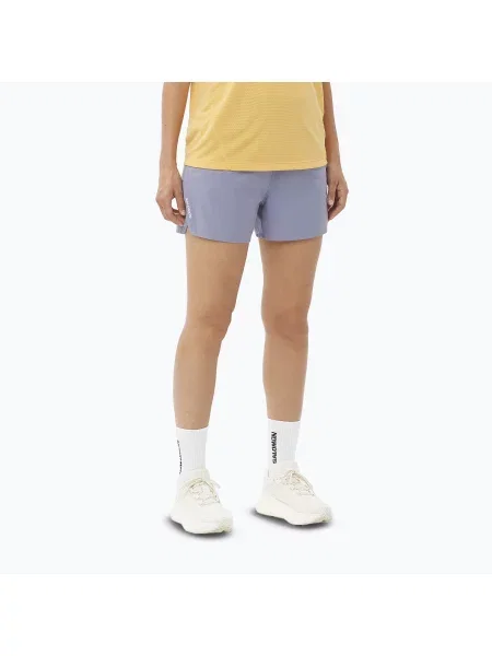 Spodenki do biegania Salomon Shakeout Core 4" blue granite niebieskie