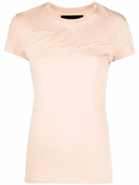 Tricou Philipp Plein cu broderie din satin