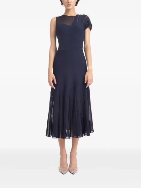 Rochie midi Gemy Maalouf evazată albastru