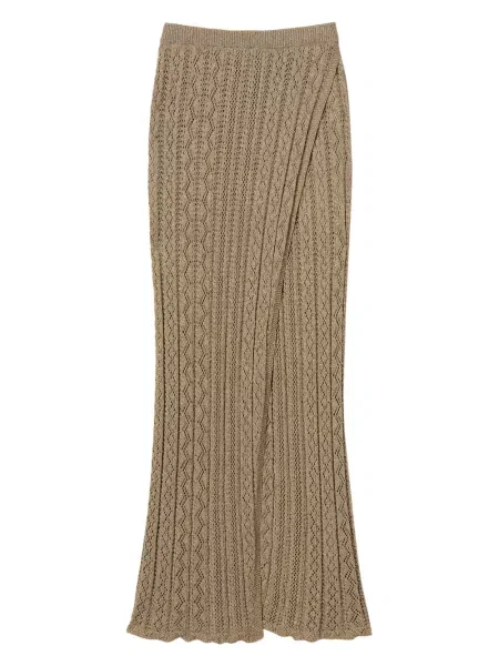 Dzianinowa spódnica Twinset złota