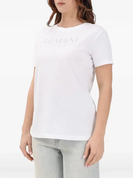Vještački dijamant majica Armani Exchange bijela