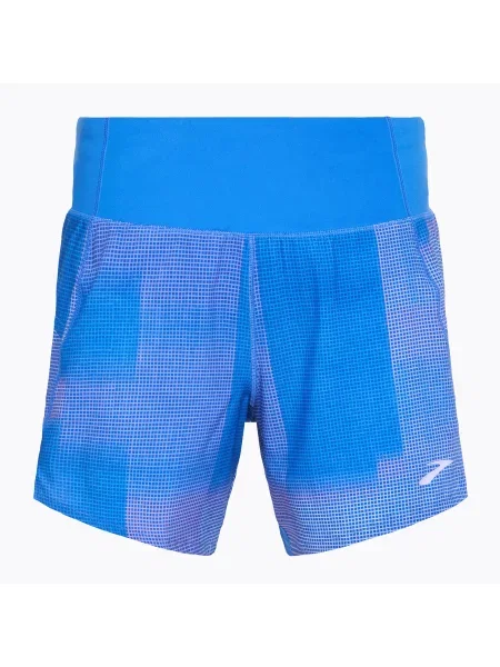 Spodenki do biegania Brooks Chaser 5" blue altitude print niebieskie