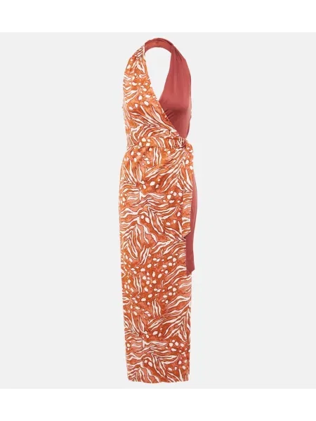 Rochie Diane Von Furstenberg din jerseu de costum roșu