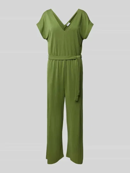 Kombinezon z wiązanym paskiem Jake*s Casual zielony