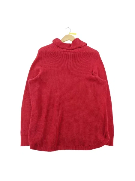 Sweter Golf z Sznurkiem czerwony