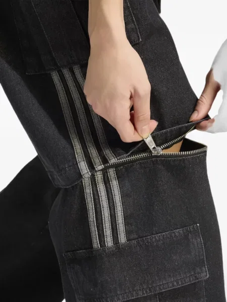 Lung geacă cămașă Adidas cu broderie alergare alb