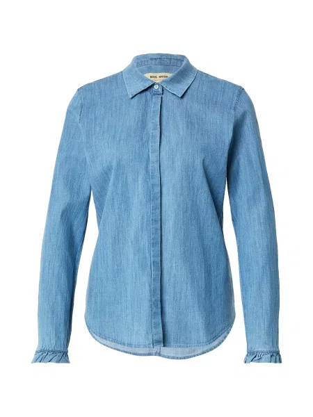 MOS MOSH Bluză MMMattie Flip denim albastru