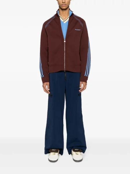 Siuvinėtos bėgimas cargo stiliaus kelnės Adidas mėlyna