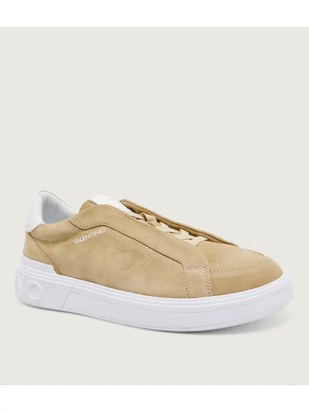 Valentino Sneakers Crust | piele întoarsă bej