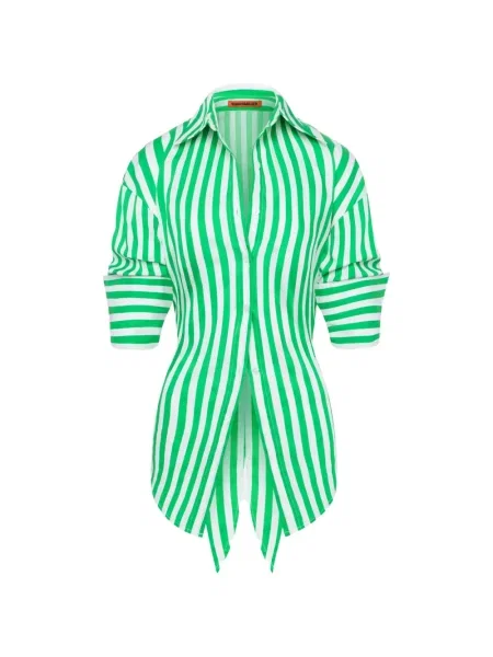 Koszula Simon Miller popelinowa zielona