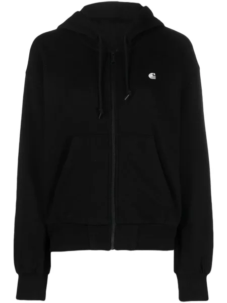 Hanorac cu glugă Carhartt Wip cu broderie negru