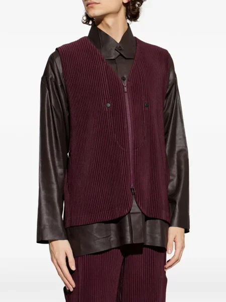 Πλισέ γιλέκο Homme Plissé Issey Miyake μωβ