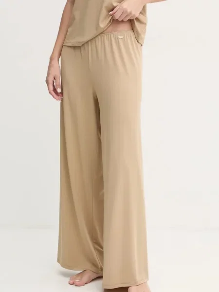 Долнище на пижама United Colors of Benetton дамско бежово