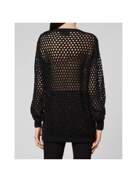 Sweter Philipp Plein wełniany czarny