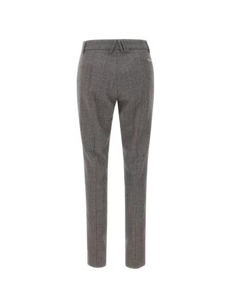 Pantaloni The Attico în carouri gri