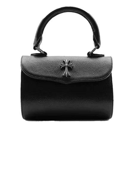 Geantă Chrome Hearts cu motiv cu inimi negru