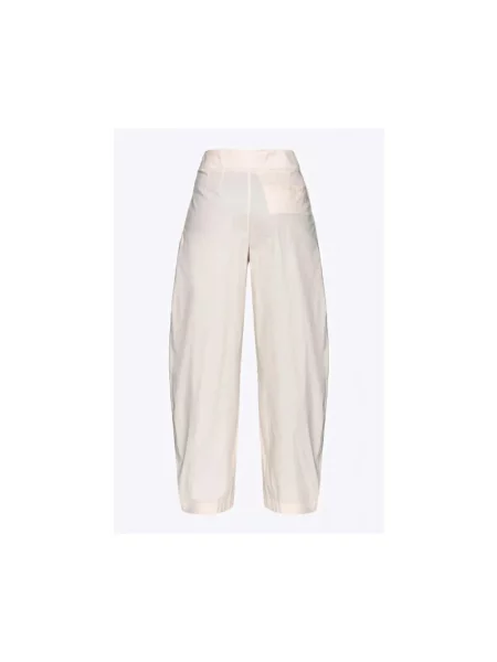 PINKO Spodnie Kobieta L Wide Trousers beżowy
