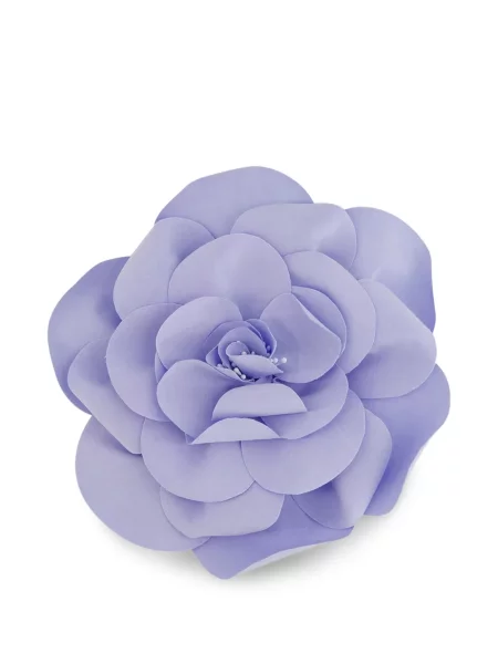 Brosa Paula cu model floral albastru