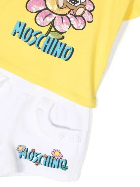 Komplet dresowy dziecięcy Moschino żółty