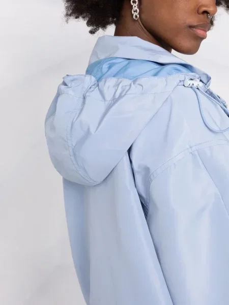 Kurtka Stella Mccartney z kapturem niebieska