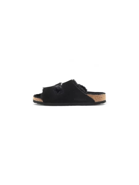 Kapcie Birkenstock zamszowe czarne